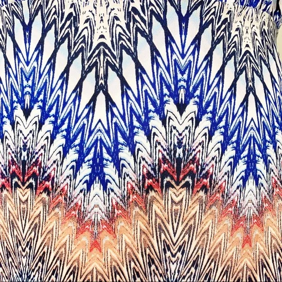 BCBGMaxAzria ZigZag Chevron Print Sleeveless Dress - Picture 7 of 8